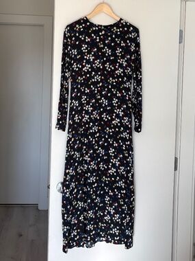 Zara long fluted sleeve dress XL
